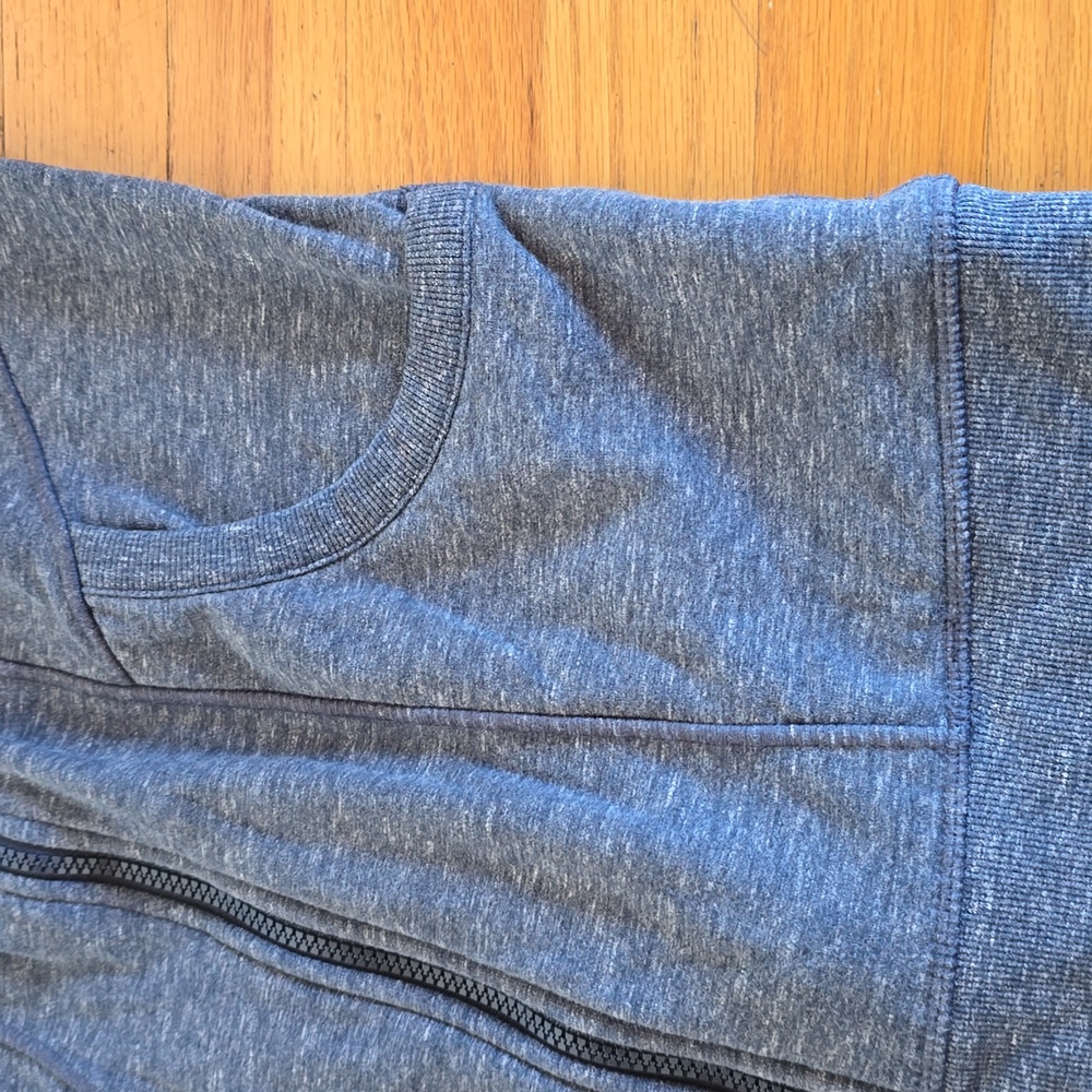 Athleta CYA Heathered Blue Hoodie Sweatshirt- M - Picture 5 of 12